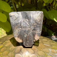 Alien Crystal Carving - Alienite® Star Being #56-Moldavite Life