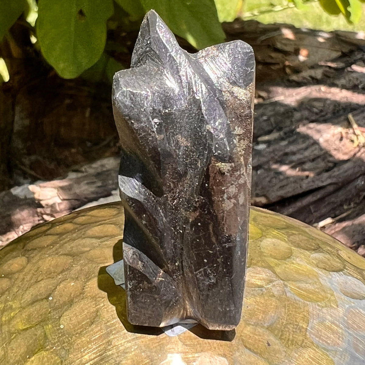 Alien Crystal Carving - Alienite® Star Being #61-Moldavite Life