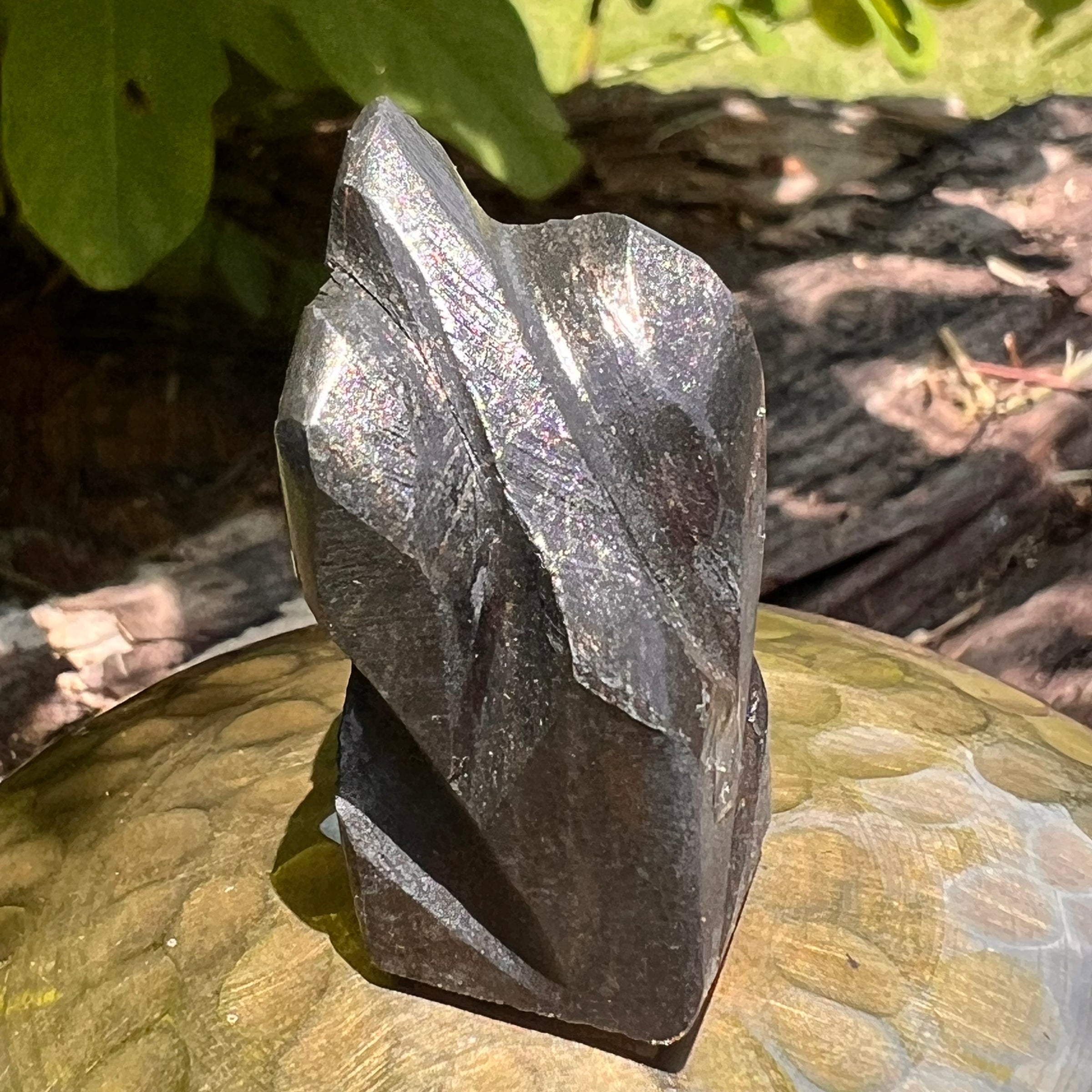 Alien Crystal Carving - Alienite® Star Being #63-Moldavite Life