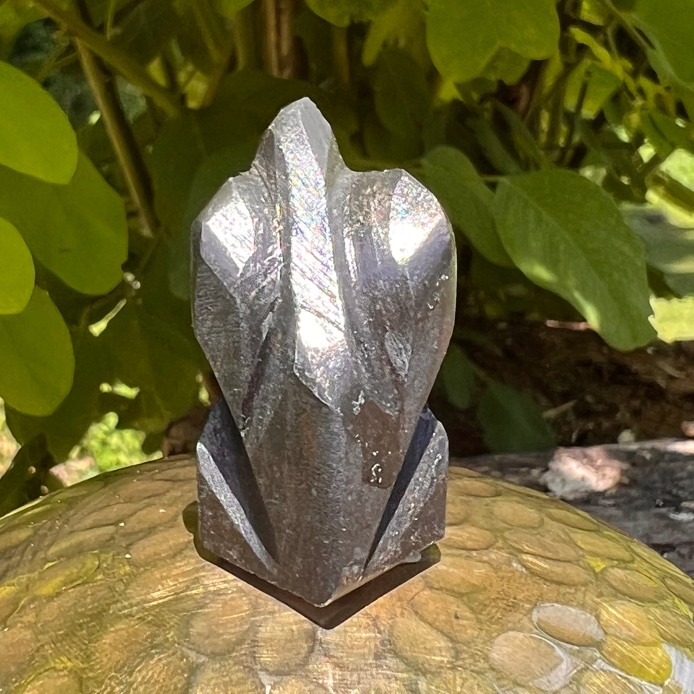 Alien Crystal Carving - Alienite® Star Being #63-Moldavite Life