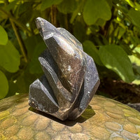 Alien Crystal Carving - Alienite® Star Being #65-Moldavite Life
