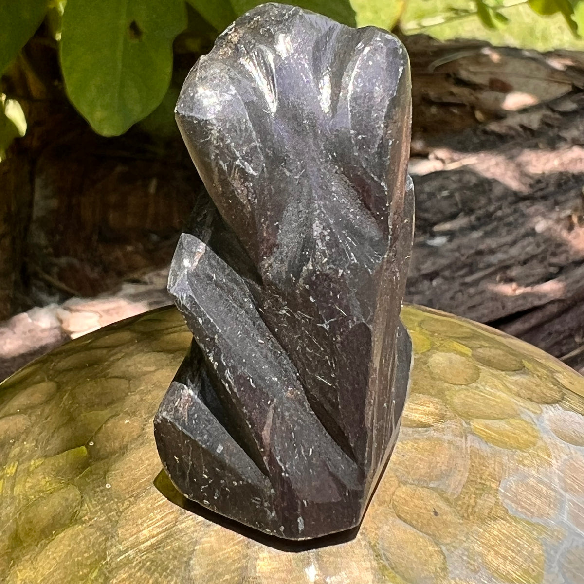 Alien Crystal Carving - Alienite® Star Being #67-Moldavite Life