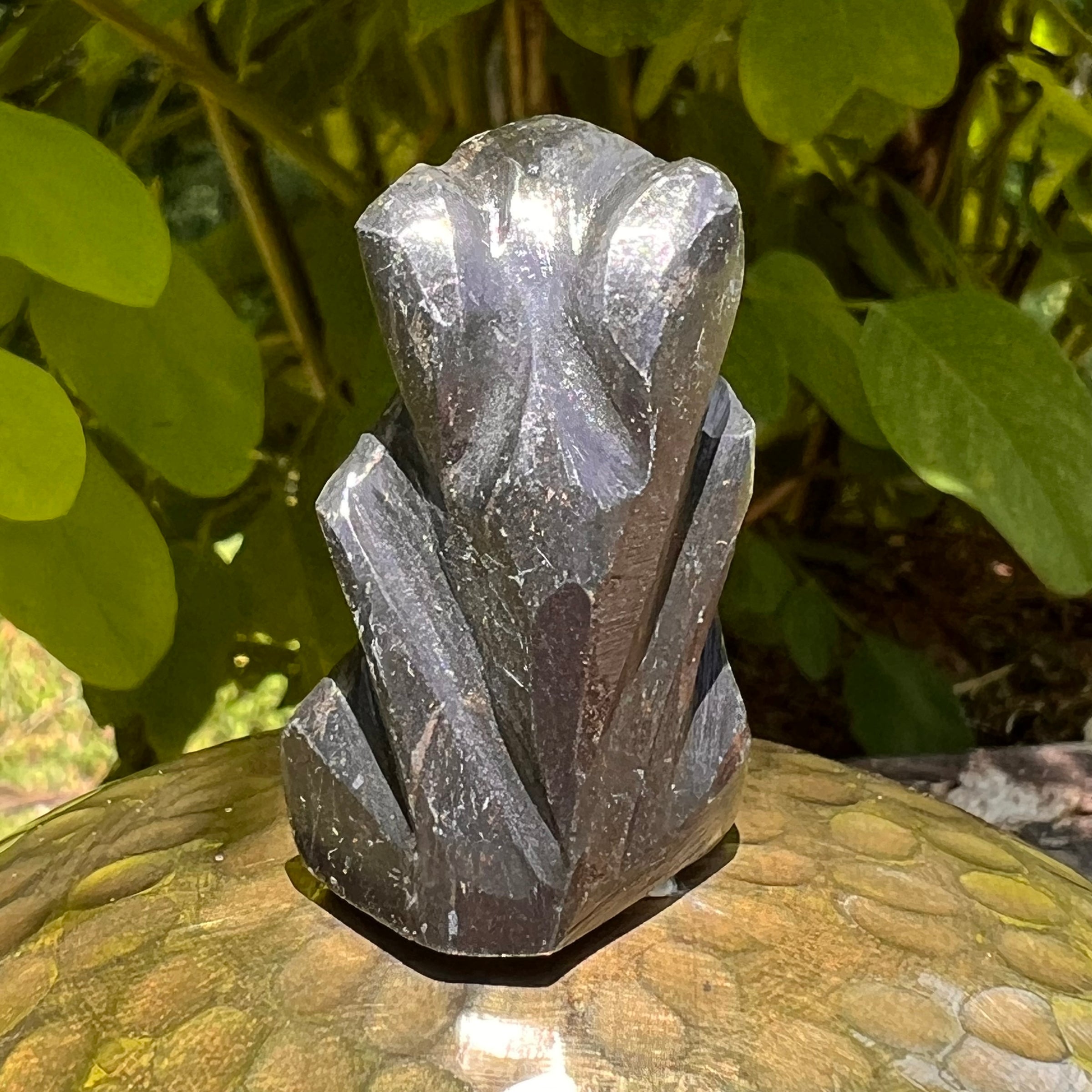 Alien Crystal Carving - Alienite® Star Being #67-Moldavite Life