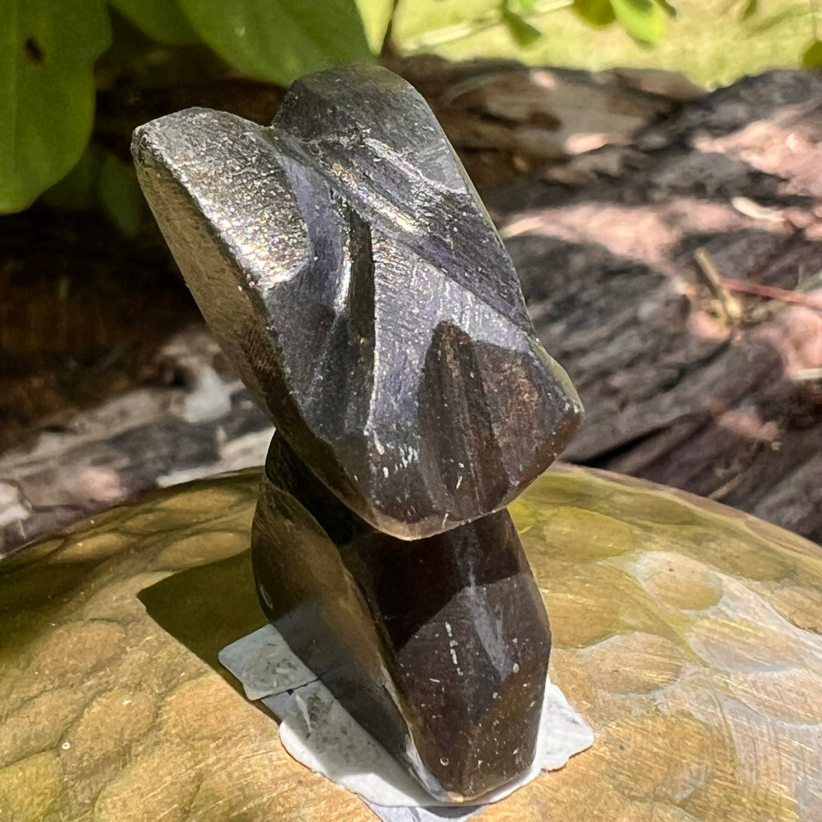 Alien Crystal Carving - Alienite® Star Being #69-Moldavite Life