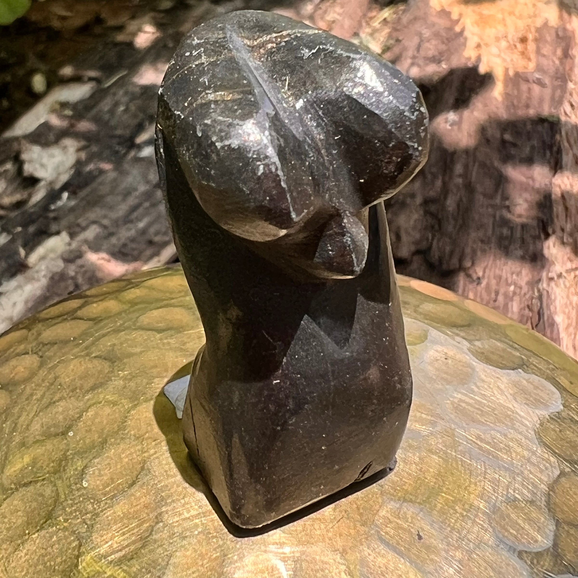 Alien Crystal Carving - Alienite® Star Being #72-Moldavite Life