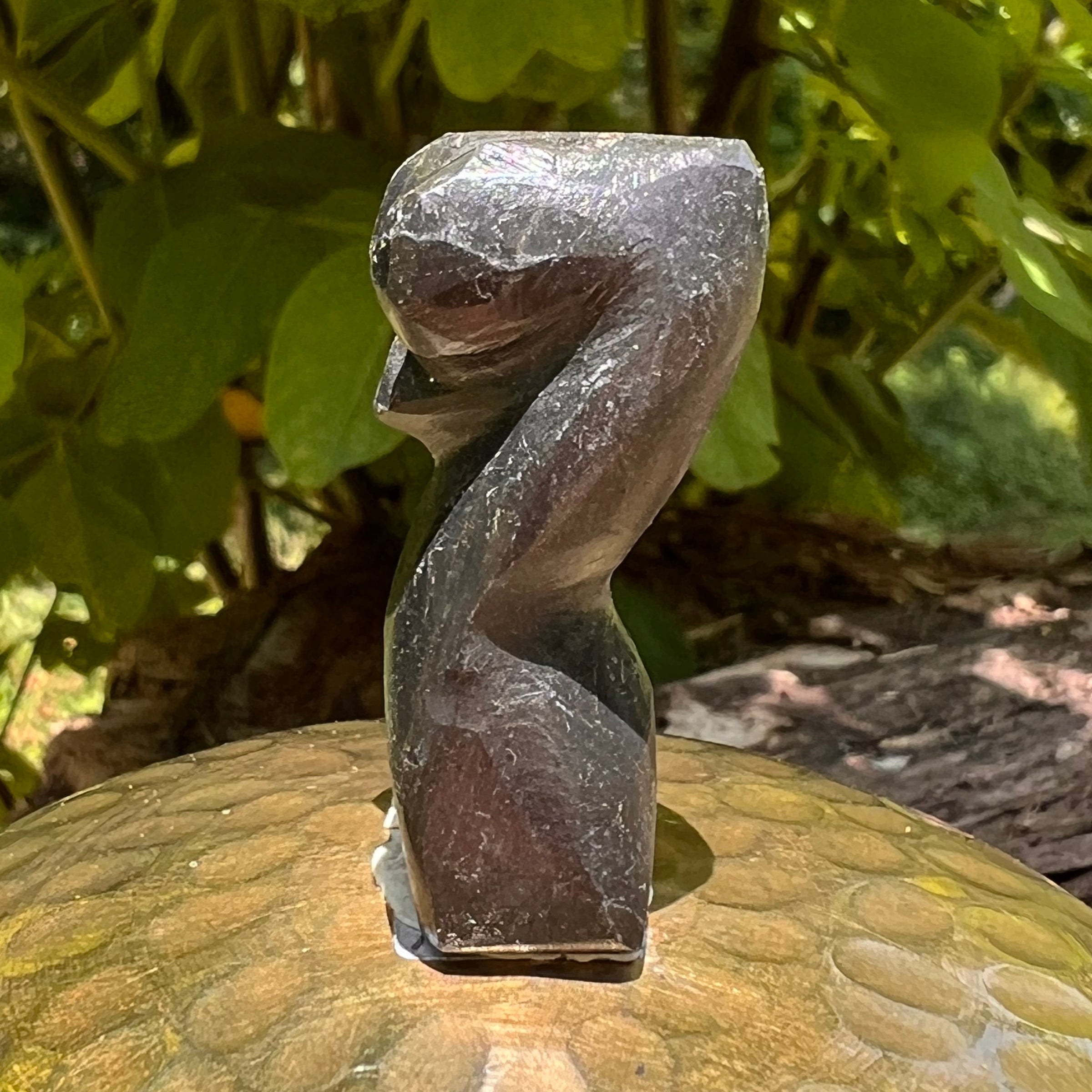 Alien Crystal Carving - Alienite® Star Being #72-Moldavite Life