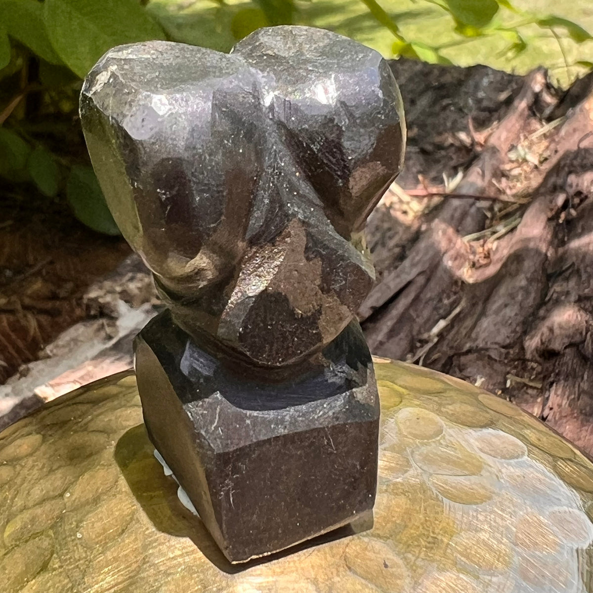 Alien Crystal Carving - Alienite® Star Being #77-Moldavite Life