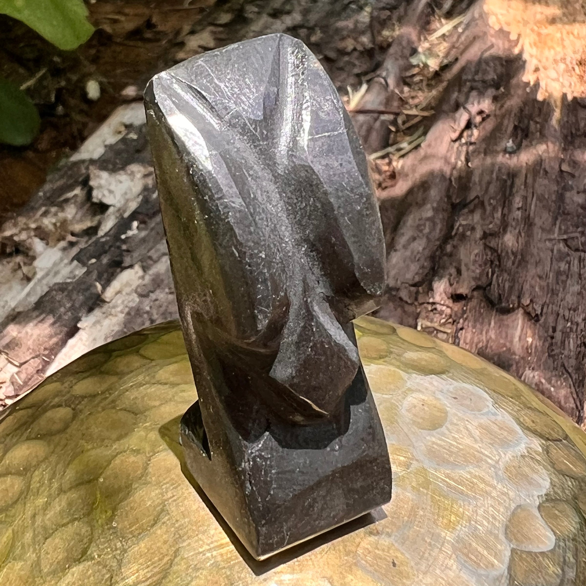 Alien Crystal Carving - Alienite® Star Being #79-Moldavite Life