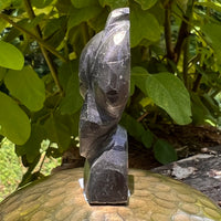 Alien Crystal Carving - Alienite® Star Being #82-Moldavite Life