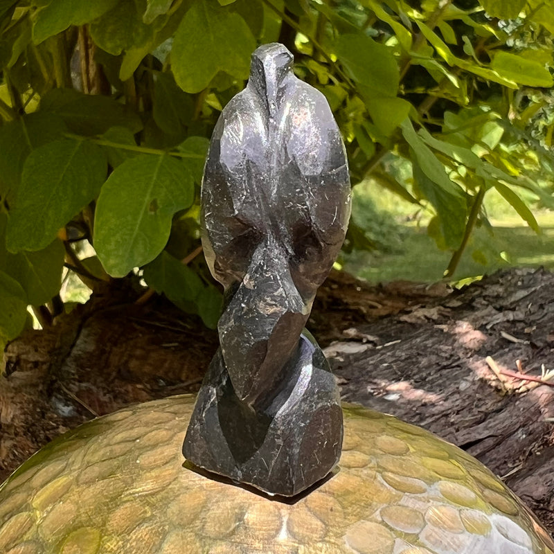 Alien Crystal Carving - Alienite® Star Being #82-Moldavite Life