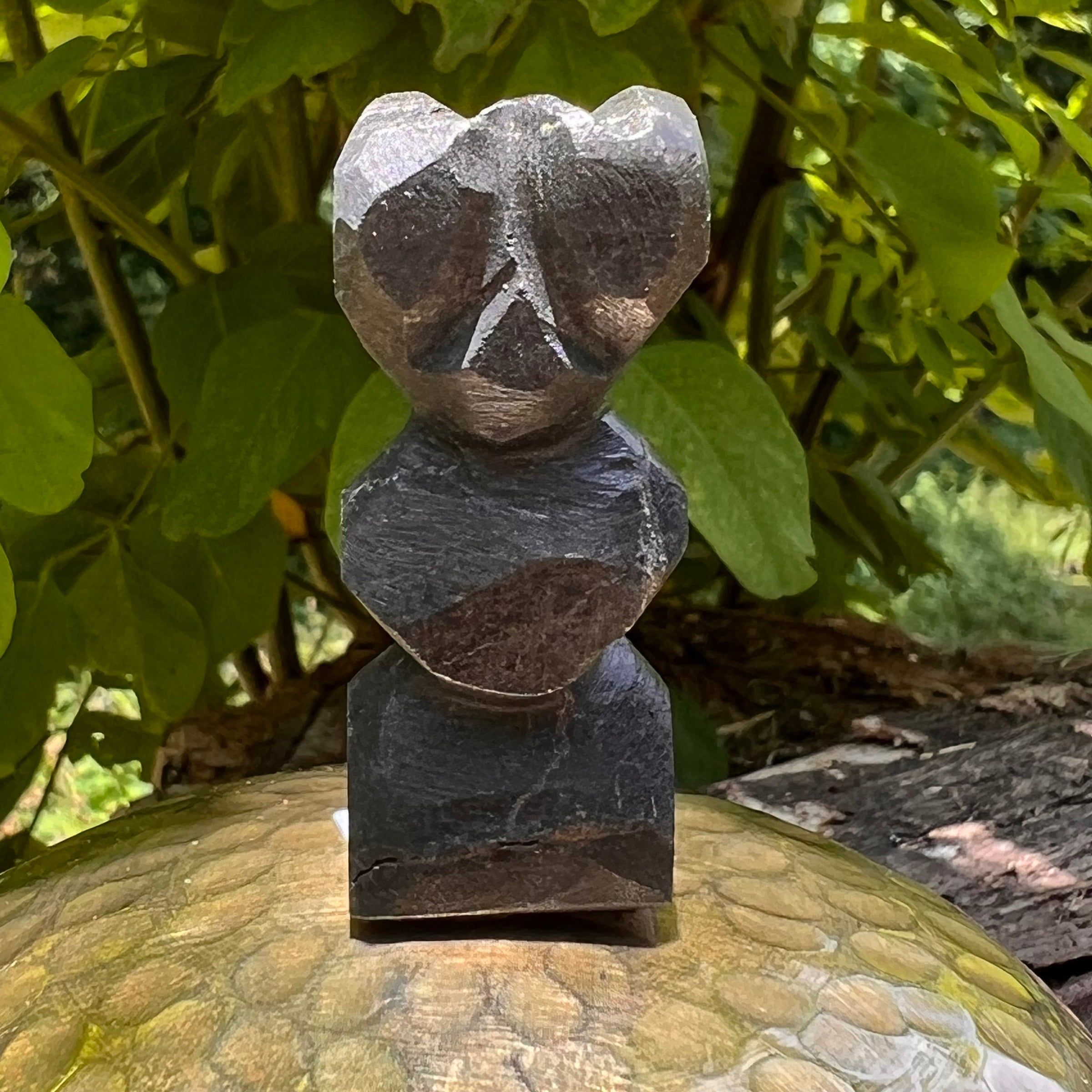 Alien Crystal Carving - Alienite® Star Being #83-Moldavite Life