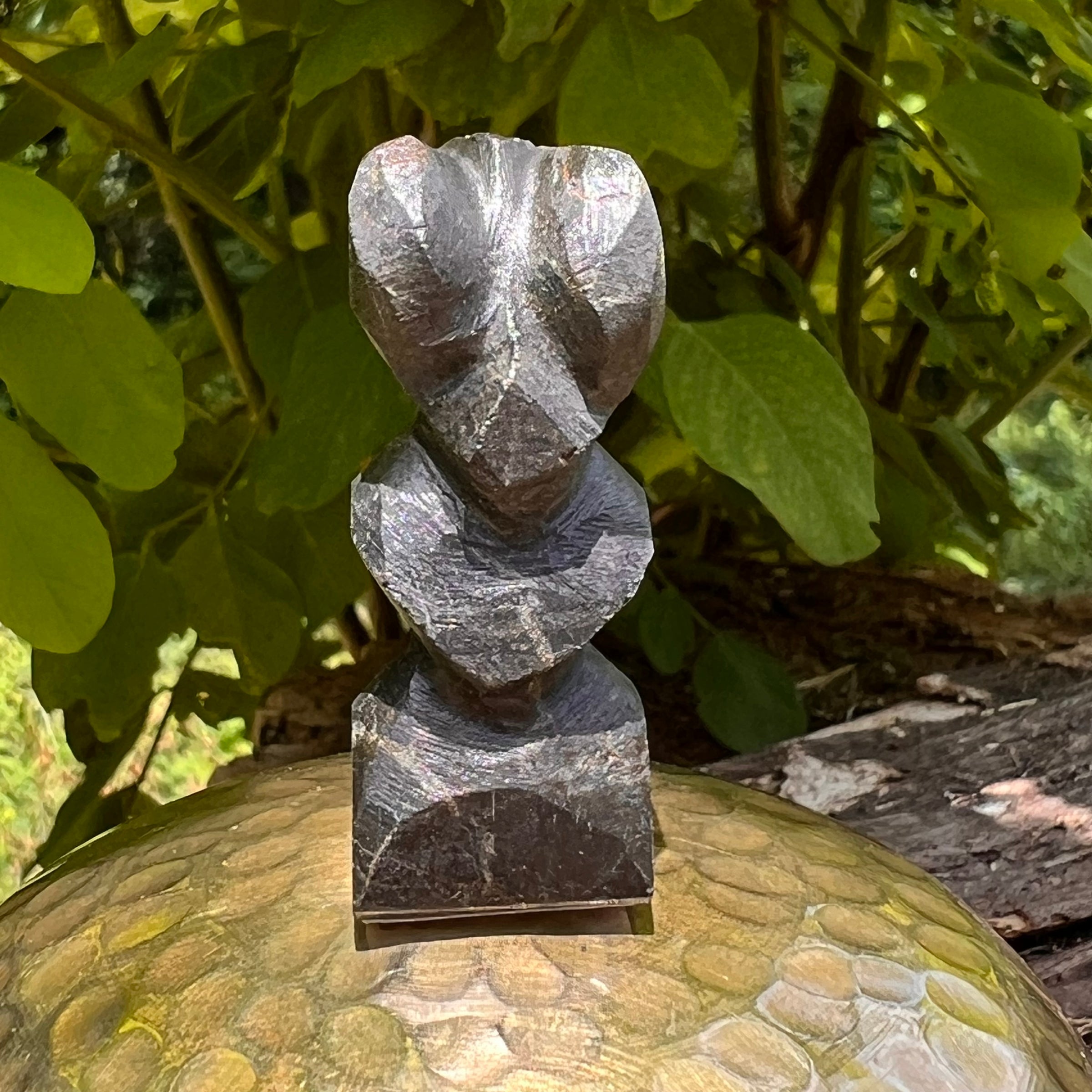 Alien Crystal Carving - Alienite® Star Being #83-Moldavite Life