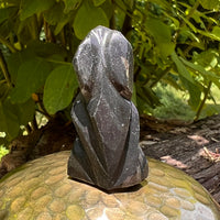 Alien Crystal Carving - Alienite® Star Being #85-Moldavite Life