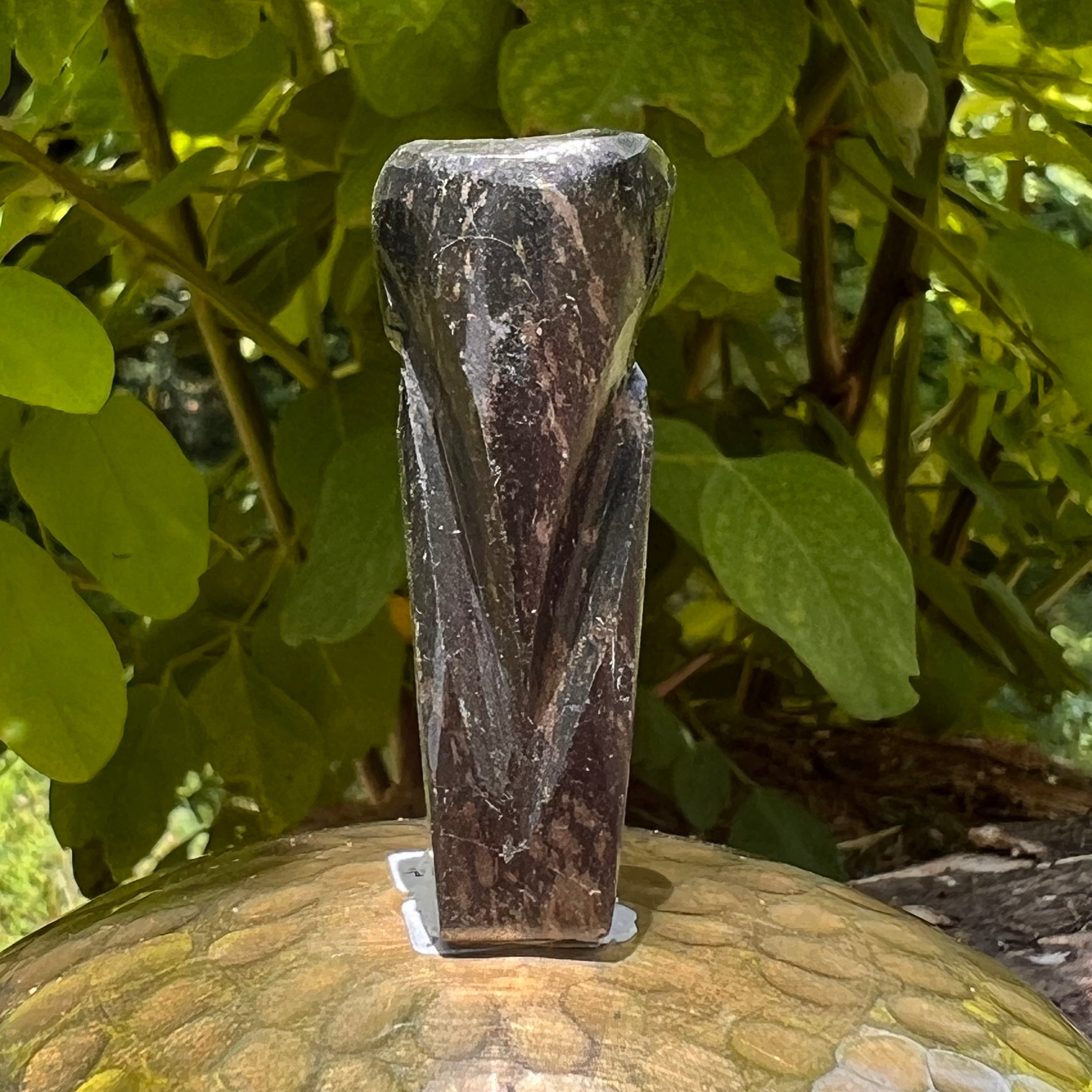 Alien Crystal Carving - Alienite® Star Being #86-Moldavite Life