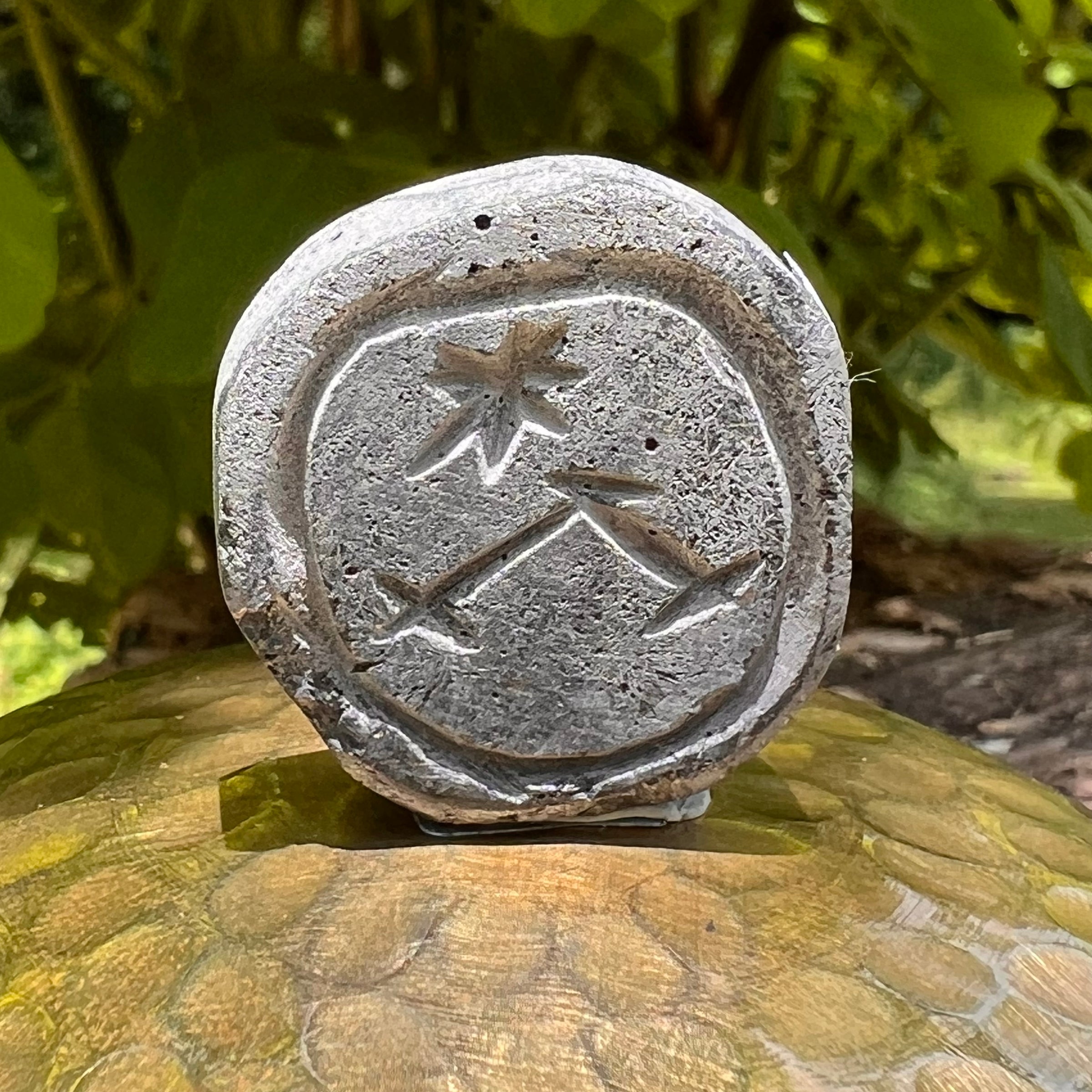 Alien Crystal Carving - Alienite® UFO Ride Token #88-Moldavite Life