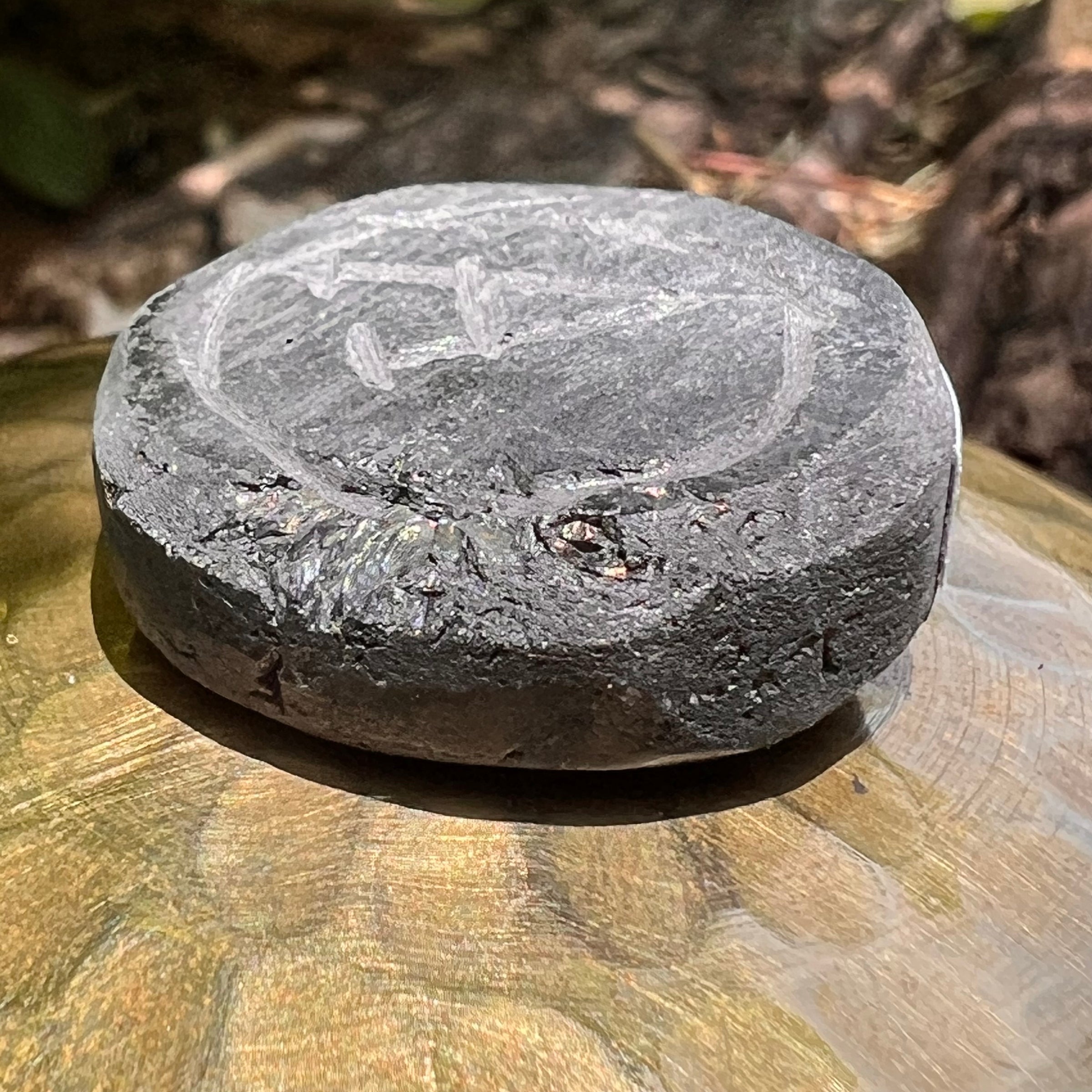 Alien Crystal Carving - Alienite® UFO Ride Token #89-Moldavite Life