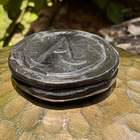 Alien Crystal Carving - Alienite® UFO Ride Token #90-Moldavite Life