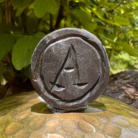 Alien Crystal Carving - Alienite® UFO Ride Token #90-Moldavite Life