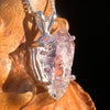 Amethyst Crystal Pendant Sterling Double Terminated #7605-Moldavite Life