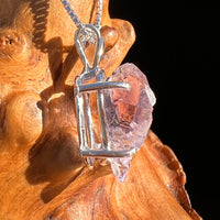 Amethyst Crystal Pendant Sterling Double Terminated #7605-Moldavite Life