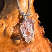 Amethyst Crystal Pendant Sterling Double Terminated #7605-Moldavite Life