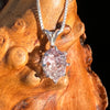 Amethyst Crystal Pendant Sterling Double Terminated #7620-Moldavite Life
