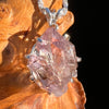 Amethyst Crystal Pendant Sterling Silver #7602-Moldavite Life
