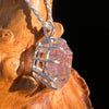 Amethyst Crystal Pendant Sterling Silver #7602-Moldavite Life