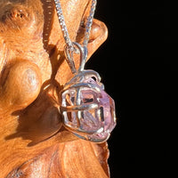 Amethyst Crystal Pendant Sterling Silver #7609-Moldavite Life
