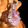 Amethyst Crystal Pendant Sterling Silver #7611-Moldavite Life