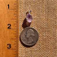 Amethyst Crystal Pendant Sterling Silver #7611-Moldavite Life