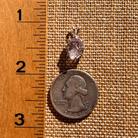 Amethyst Crystal Pendant Sterling Silver #7612-Moldavite Life