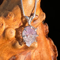 Amethyst Crystal Pendant Sterling Silver #7612-Moldavite Life