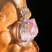 Amethyst Crystal Pendant Sterling Silver #7613-Moldavite Life