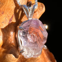 Amethyst Crystal Pendant Sterling Silver #7614-Moldavite Life