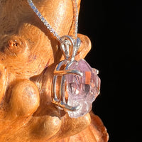 Amethyst Crystal Pendant Sterling Silver #7614-Moldavite Life