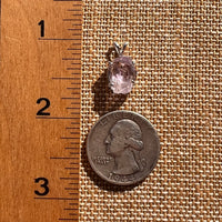 Amethyst Crystal Pendant Sterling Silver #7614-Moldavite Life