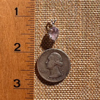 Amethyst Crystal Pendant Sterling Silver #7615-Moldavite Life