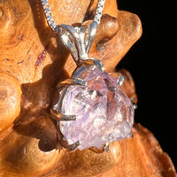 Amethyst Crystal Pendant Sterling Silver #7616-Moldavite Life