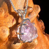 Amethyst Crystal Pendant Sterling Silver #7616-Moldavite Life