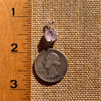 Amethyst Crystal Pendant Sterling Silver #7618-Moldavite Life