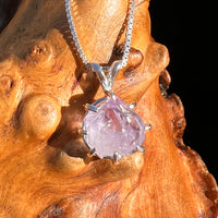 Amethyst Crystal Pendant Sterling Silver #7618-Moldavite Life