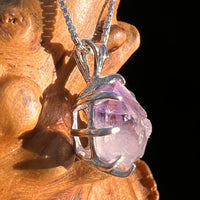 Amethyst Crystal Pendant Sterling Silver #7619-Moldavite Life