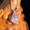Amethyst Crystal Pendant Sterling Silver #7619-Moldavite Life