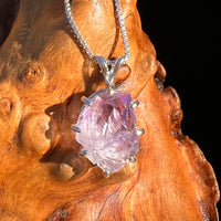 Amethyst Crystal Pendant Sterling Twin #7604-Moldavite Life