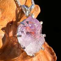 Amethyst Crystal Pendant Sterling Twin #7606-Moldavite Life