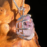 Amethyst Crystal Pendant Sterling Twin #7606-Moldavite Life