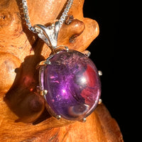 Amethyst & Moldavite Pendant Sterling Silver "Hidden Gem" #8866-Moldavite Life