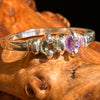 Amethyst & Moldavite Ring Sterling Silver #5116-Moldavite Life