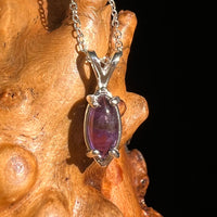 Amethyst Necklace Sterling Silver #6486-Moldavite Life